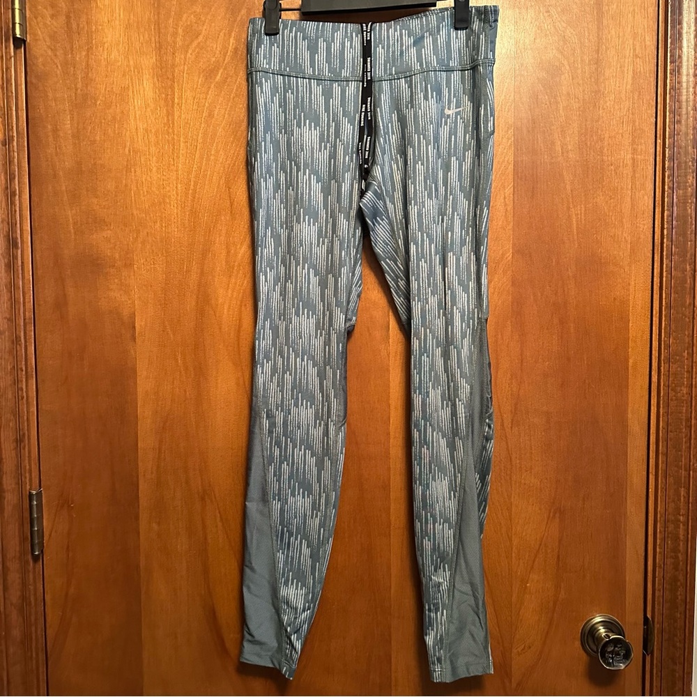 Nike Running Leggings Teal Blue Medium